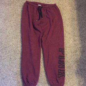 Pink sweatpants